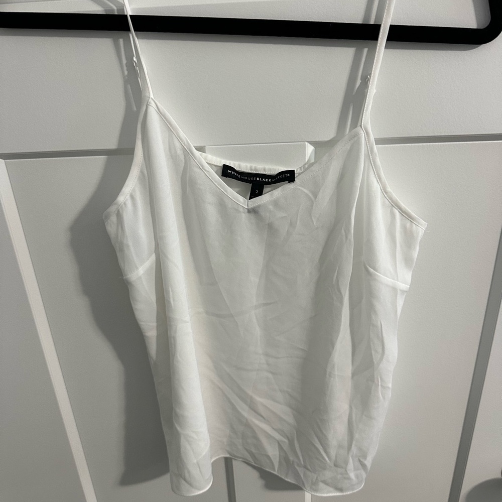 White House Black Market White Camisole Top